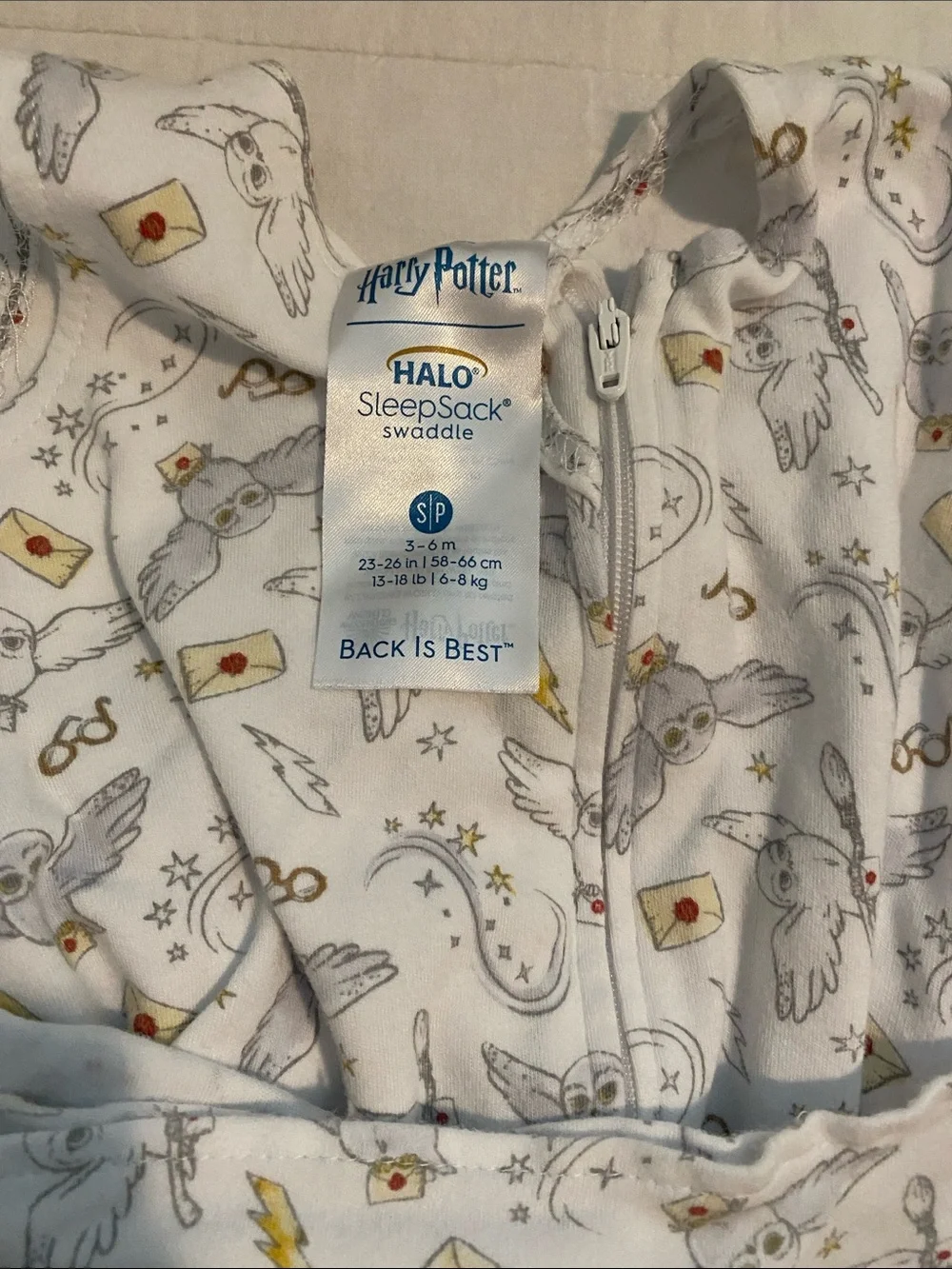 Halo Baby Sleepsacks in Floral Pink, Cream & White Harry Potter